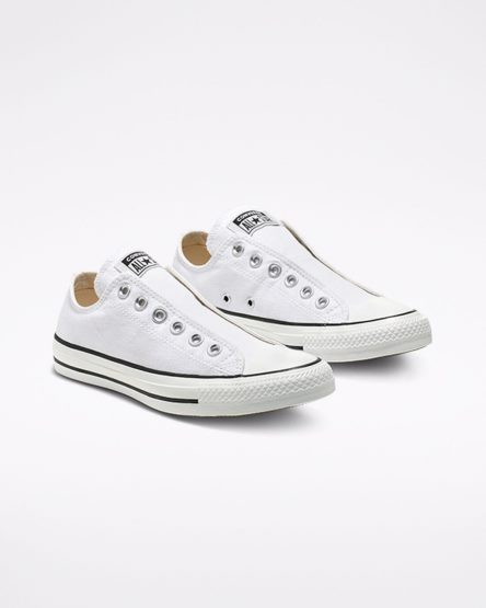 Zapatos Slip On Converse Chuck Taylor All Star Mujer Blancas Negras Blancas | PE P2E7LW